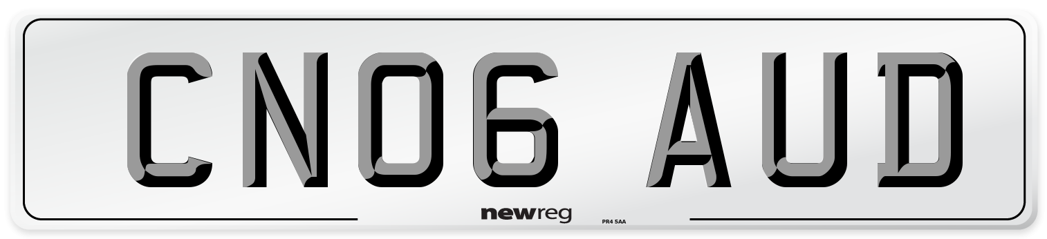 CN06 AUD Number Plate from New Reg